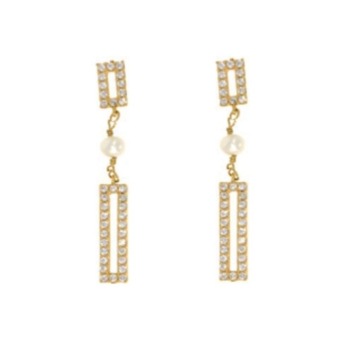 Pendientes Mujer New Bling 9NB-PRL11C Dorado Pendientes Mujer New Bling 9NB-PRL11C Dorado