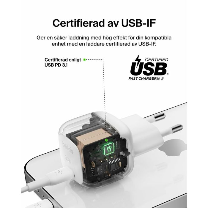 Cable USB a Lightning Belkin WCA008KQ1MWH-B5 4