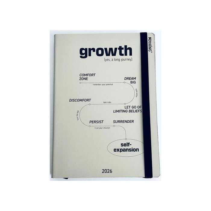 Agenda Anual (2026) Mooving Growth Cosida Tapa Extra Con Goma 150X210 D/P