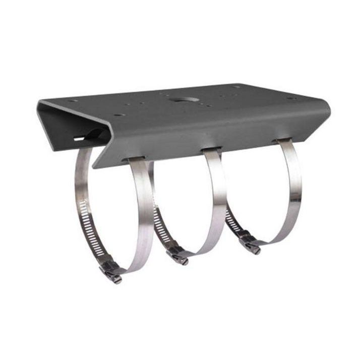 Hikvision Soporte a poste para TCM403 Acero Gris - Con 3 aros de acero para fijación de unidad de tráfico (Máx. 14cm diámetro)