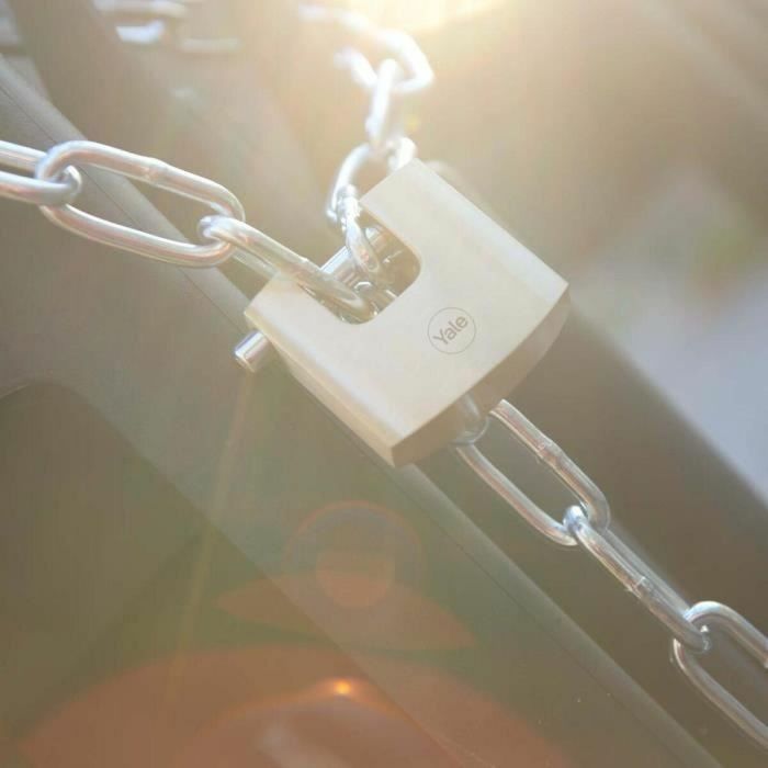 Yale Candado de seguridad Y114B/70/113/1, arco de acero cementado, 3 llaves 3