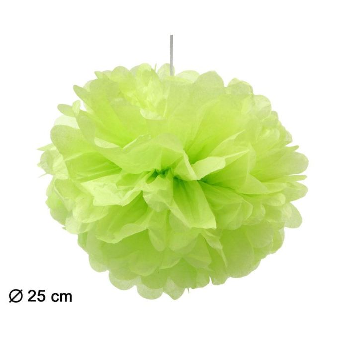 Pompom 25 cm Verde