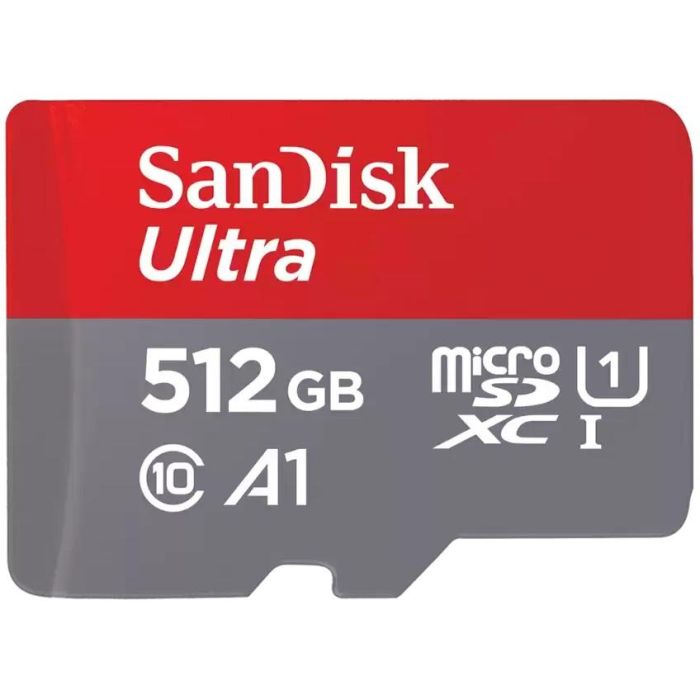 SanDisk SDSQUAC-512G-GN6FA Tarjeta MicroSDXC 512GB, Clase 10, UHS-I, 150 MB/s, A1, Resistente a golpes y agua