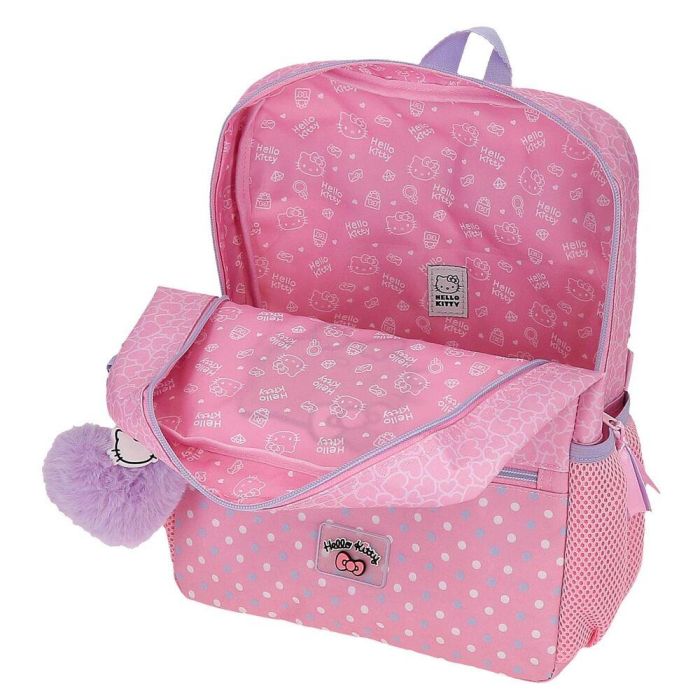 Mochila Hearts &#38; Dots Hello Kitty 33cm adaptable 3