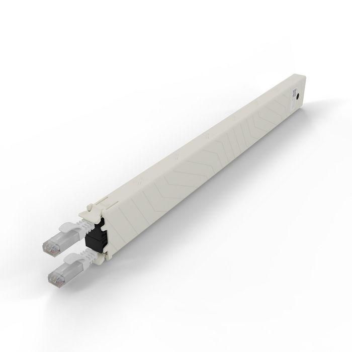 PATCHBOX patchbox.one Cassette UTP Cat.6a 8RU Modular Blanco para Racks PoE/PoE++ 3