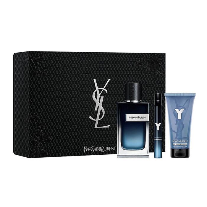 Yves Saint Laurent Y Eau de Parfum para Hombre 100ml Vaporizador + Miniatura 10ml + 3 Geles de Viaje + 50ml