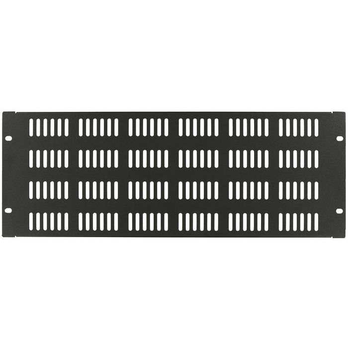 Lanview Panel Ciego Ventilado Tipo Tornillo 4U 19 pulgadas Negro. Mejora Flujo de Aire en Racks de Servidor, reduce recirculación y optimiza temperatura.