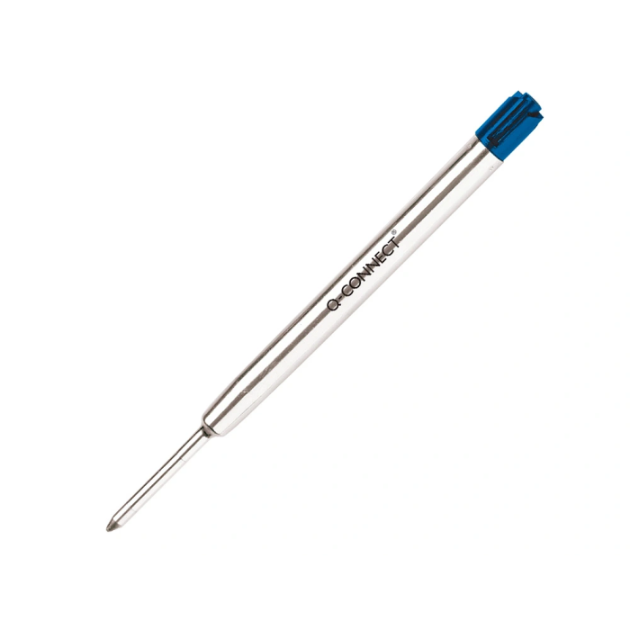 Q-connect Recambio Bolígrafo Tipo Parker Azul 0.7mm Cuerpo Metálico Recargable 2