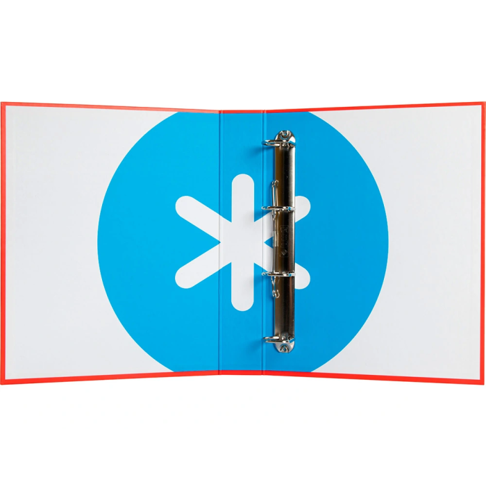 Antartik Carpeta 4 Anillas 40 mm Mixtas Antartik A4 Forrada Color Rojo 5