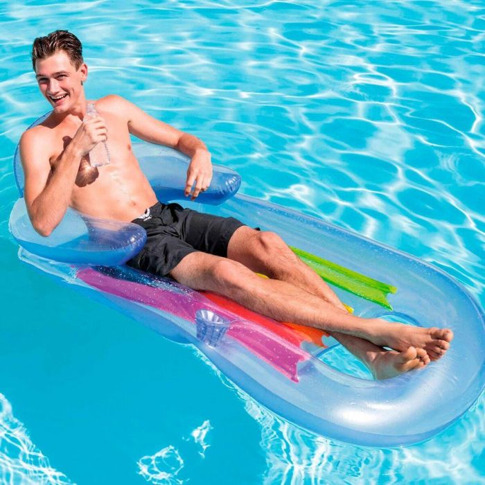 Sillón Hinchable para Piscina Intex Arcoíris 160 x 53 x 85 cm (6 Unidades) 3 Sillón Hinchable para Piscina Intex Arcoíris 160 x 53 x 85 cm (6 Unidades) 3