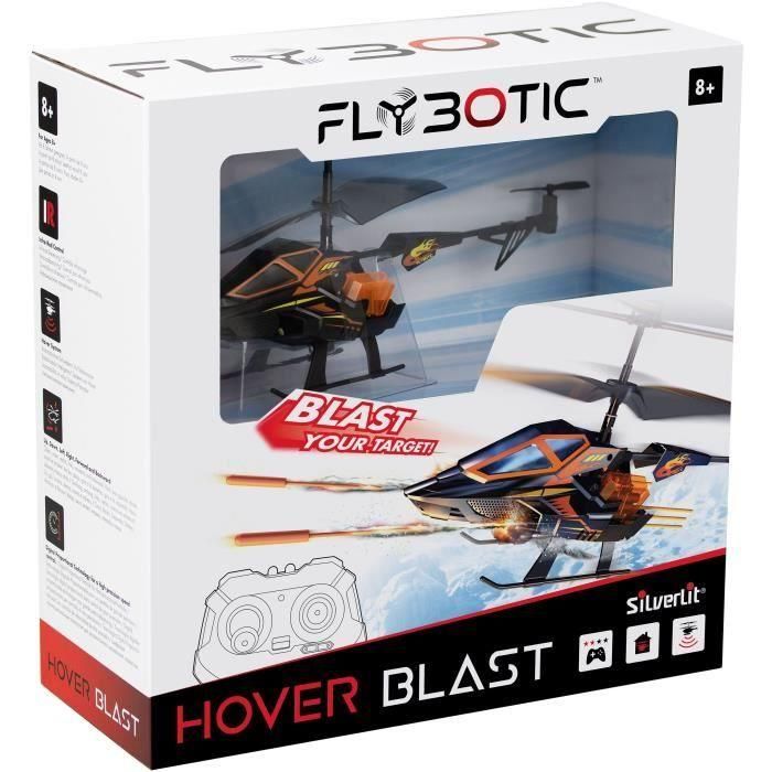 Helicóptero teledirigido - FLYBOTIC - Helico Hover Blast - 23 cm - naranja y negro - 8 años 5