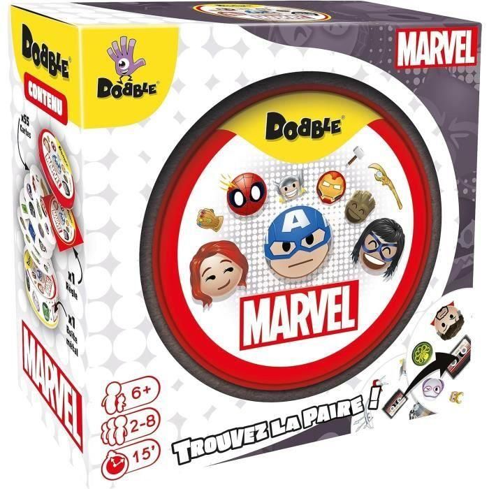 Asmodee ASM1700573021314 Dobble Marvel Emoji Juego de Fiesta Eco Sleeve, Edición para 6+ años, Ideal para Exterior 5 Asmodee ASM1700573021314 Dobble Marvel Emoji Juego de Fiesta Eco Sleeve, Edición para 6+ años, Ideal para Exterior 5