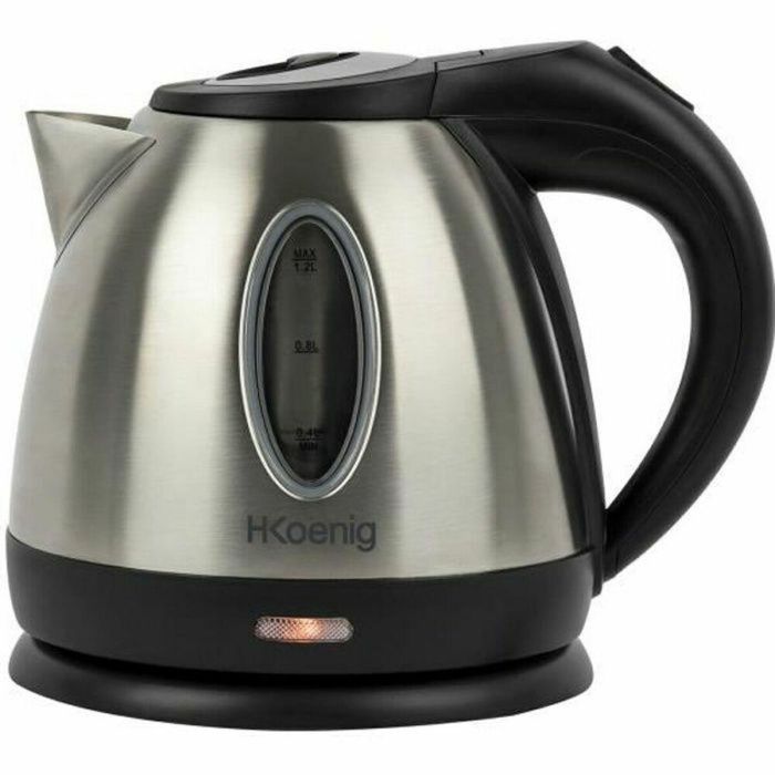 H.Koenig BO12 Hervidor Eléctrico Inalámbrico de Acero Inoxidable 1.2L 1630W con Rotación 360° H.Koenig BO12 Hervidor Eléctrico Inalámbrico de Acero Inoxidable 1.2L 1630W con Rotación 360°