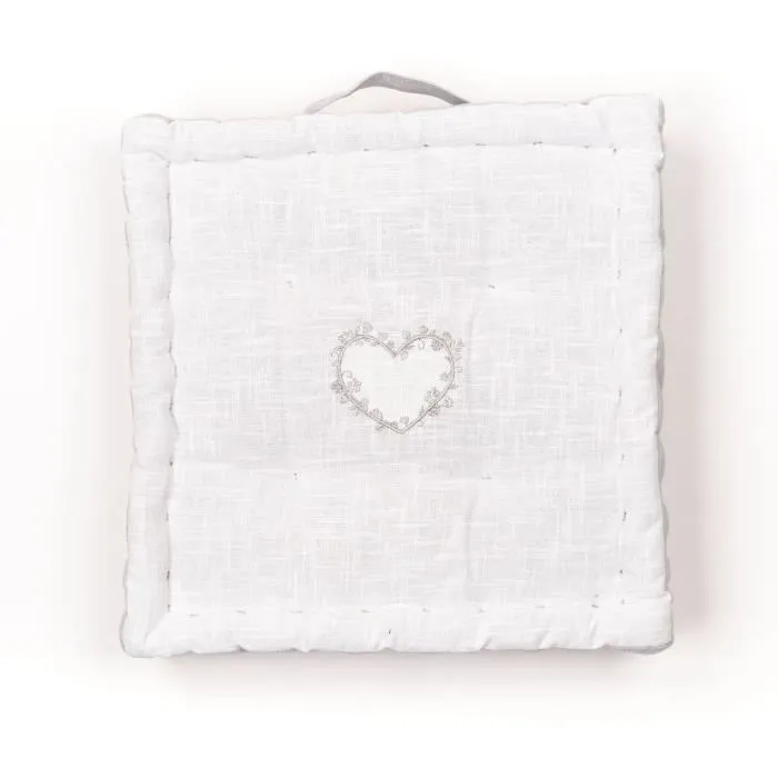 Today TOD1700239379098 Cojín de Suelo Slub x Chambray x Bordado Constance 40 x 40 x 10 cm 3