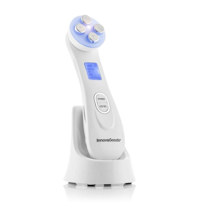 Masajeador Facial con Radiofrecuencia, Fototerapia y Electroestimulación Wace InnovaGoods 3 Masajeador Facial con Radiofrecuencia, Fototerapia y Electroestimulación Wace InnovaGoods 3