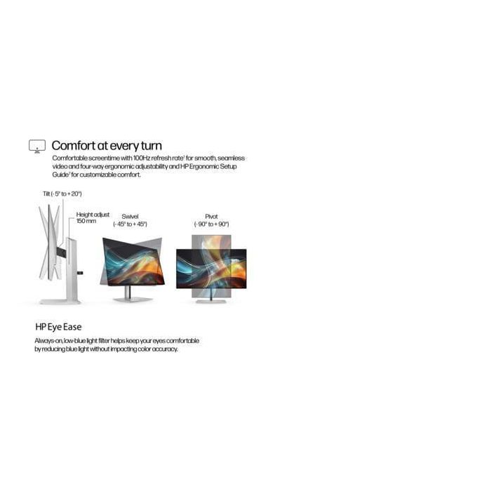 HP 724pn Monitor 24" WUXGA Series 7 Pro, 1920x1200, IPS, 99% sRGB, 5ms, 75Hz 16