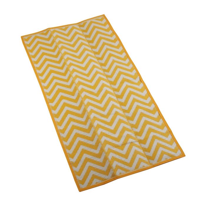 Alfombra Picnic Yellow Stripes Versa 90X1CM (2 Unidades) 2 Alfombra Picnic Yellow Stripes Versa 90X1CM (2 Unidades) 2