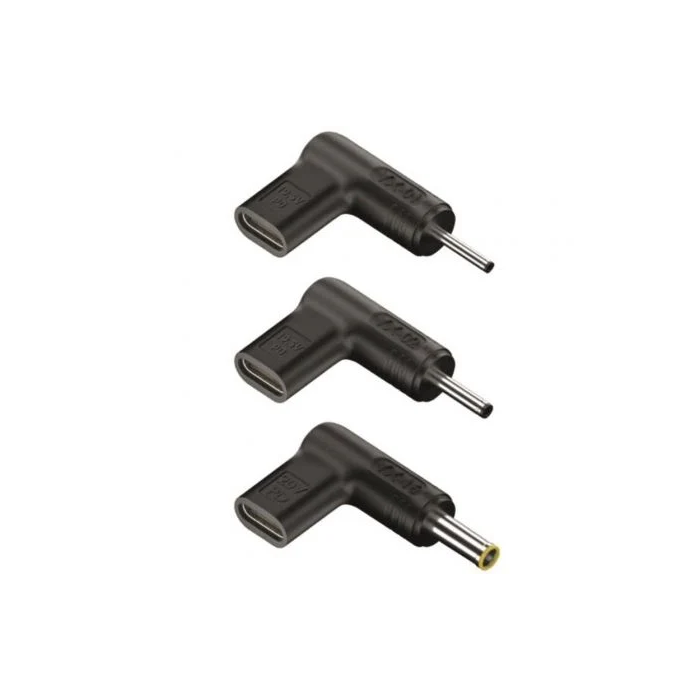 NGS BUD-SM Pack 3 Clavijas USB Tipo-C para Portátil Samsung 3.0x1.1mm, 3.5x1.35mm, 5.5x3.0mm