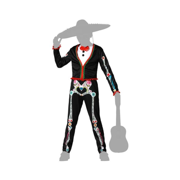 Disfraz Esqueleto Mejicano Mariachi Niño Infantil 10-12 Años 4 Disfraz Esqueleto Mejicano Mariachi Niño Infantil 10-12 Años 4