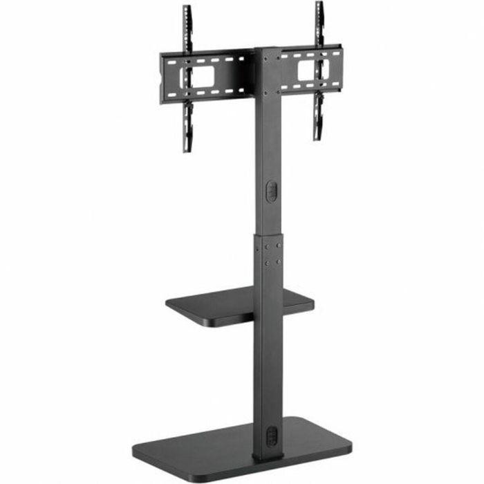 Equip Soporte de Suelo para TV, Compatible con VESA hasta 600x400, Ajustable en Altura, Capacidad de Carga 40kg, con Estante para Equipos y Gestión de Cables 4