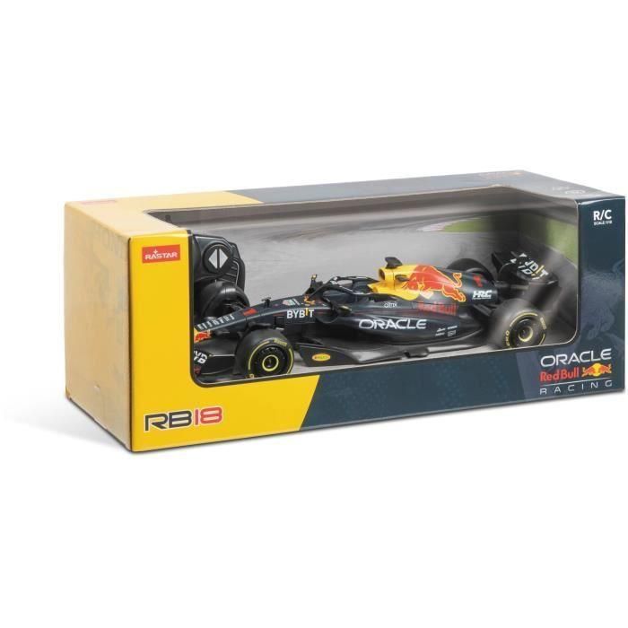 Coche teledirigido - MONDO MOTORS - Redbull F1 RB18 - Escala 1:18 - Negro/Amarillo 1