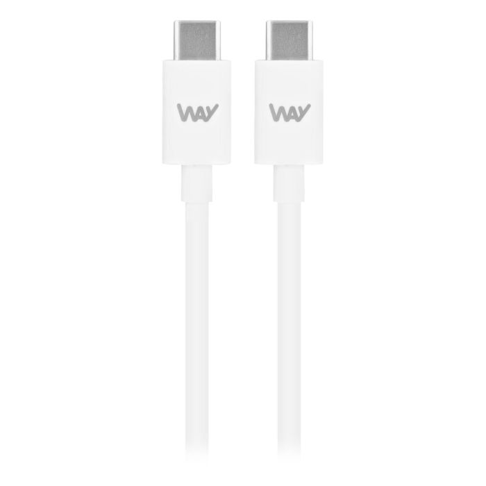 TNB WAY - USB-C/ Cable de carga y sincronización USB-C de 1 m - Blanco TNB WAY - USB-C/ Cable de carga y sincronización USB-C de 1 m - Blanco