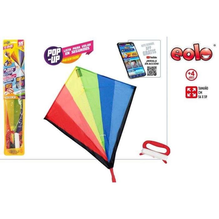 Cometa nylon pop-up diamante clasica 56 cm 1 Cometa nylon pop-up diamante clasica 56 cm 1