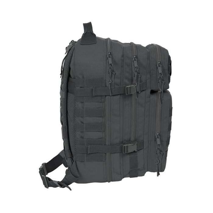 Mochila militar portatil 15,6'' safta basic "gris" 30x48x23cm 5