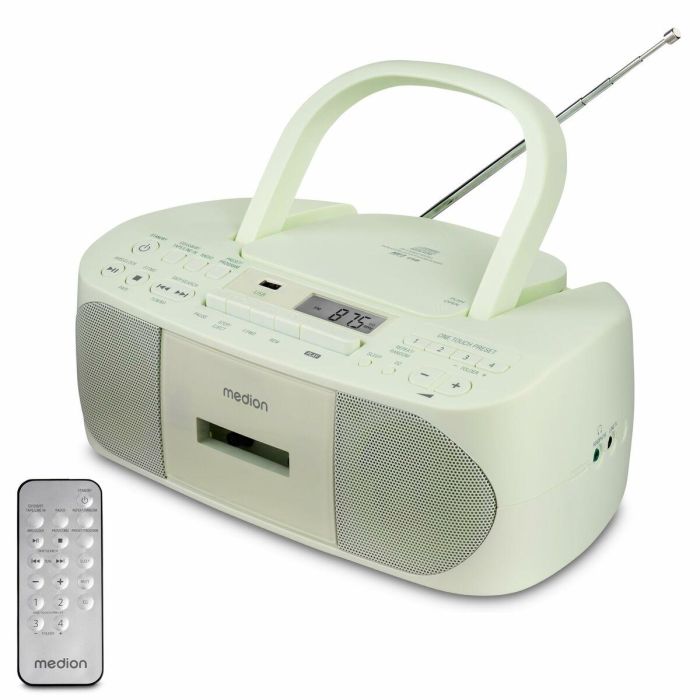 Medion AAAQL64902 Radio CD K7 FM 2x3W RMS, Verde 7