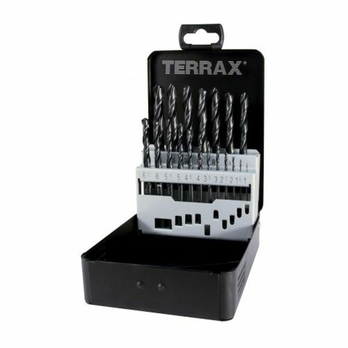 Set de brocas TERRAX Estuche DIN 338 25 Piezas 19 piezas (25 Unidades) 0 Set de brocas TERRAX Estuche DIN 338 25 Piezas 19 piezas (25 Unidades) 0