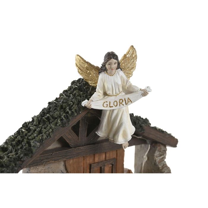 DKD Home Decor Nacimiento Navidad Tradicional con LED de Resina Multicolor 8 x 17.5 x 21.5 cm 3