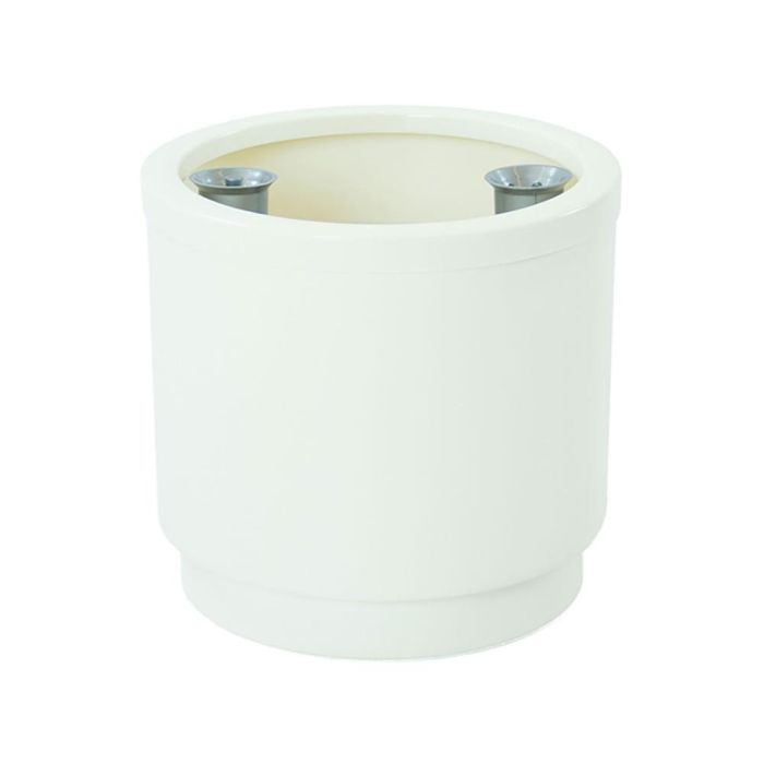 Plastiken Hidrojardinera blanca de polipropileno Ø26cm 12L 0 Plastiken Hidrojardinera blanca de polipropileno Ø26cm 12L 0
