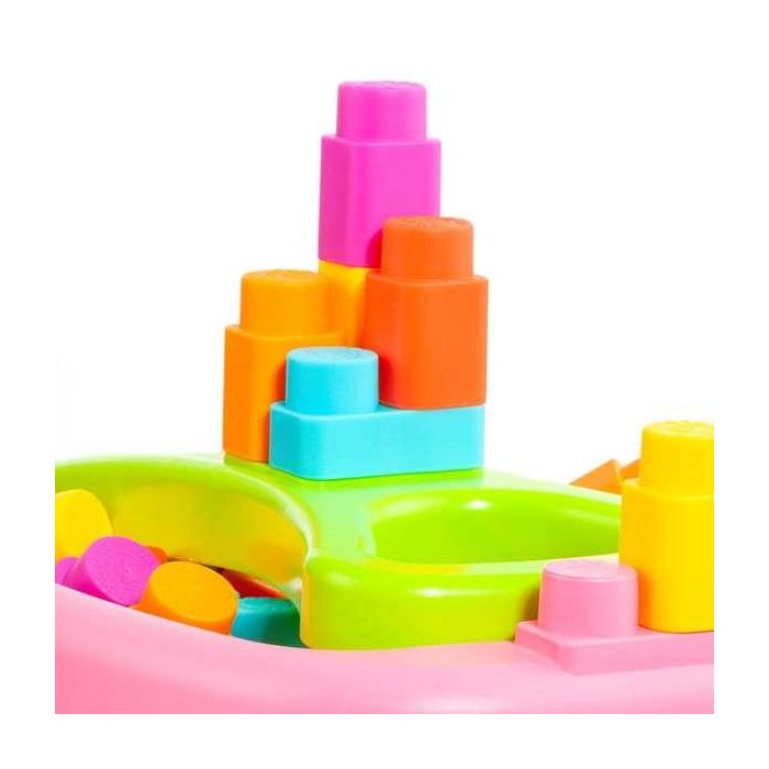 Vagon bloques rosa con 20 piezas 8 Vagon bloques rosa con 20 piezas 8