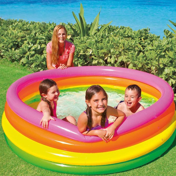 Intex Piscina Hinchable 4 Aros Sunset 56441 168 cm 780L para Niños 1