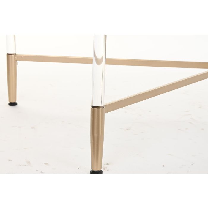 Mesa Centro Glam DKD Home Decor Dorado Transparente 70 x 45 x 120 cm 2 Mesa Centro Glam DKD Home Decor Dorado Transparente 70 x 45 x 120 cm 2