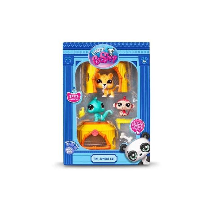 Set figura littlest pet shop tiki jungle. 17,8x20,3x6,35 cm