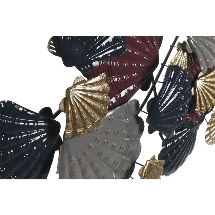 DKD Home Decor Decoración Pared Mediterránea de Metal con Conchas Multicolor 119x60x9 cm 1