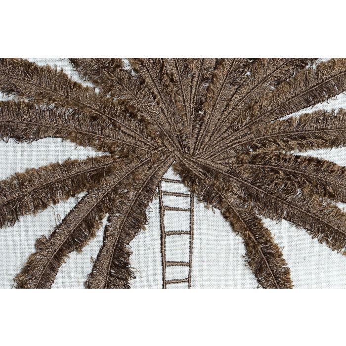 DKD Home Decor Cojin Mediterraneo Hangzhou design 26b Natural Marron 10 x 45 x 45 cm (2 Unidades)