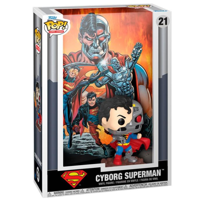 FUNKO Figura POP Comic Cover DC Comics Cyborg Superman 17,78x27,3x7,6cm