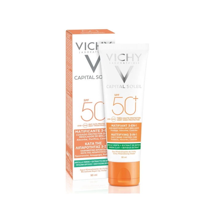 Vichy Capital Soleil Matifiant 3-En-1 Spf50+