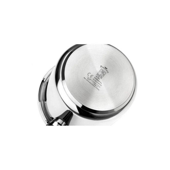 Bra A185103 Olla a Presión Rápida Vitesse de 7 litros, Ø22cm, Acero Inoxidable 18/10, 4 Sistemas de Seguridad, Inducción 4 Bra A185103 Olla a Presión Rápida Vitesse de 7 litros, Ø22cm, Acero Inoxidable 18/10, 4 Sistemas de Seguridad, Inducción 4