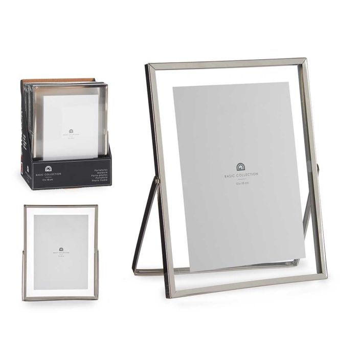 Marco Metal Plata 13x18 cm Giftdecor - Vidrio, Plástico, Metal (12 Unidades) Marco Metal Plata 13x18 cm Giftdecor - Vidrio, Plástico, Metal (12 Unidades)