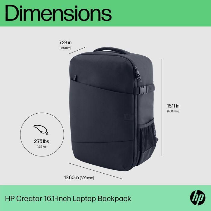 HP Mochila para portátil Creator 16.1 pulgadas, resistente al agua para llevar tu estudio, diseño ligero 5