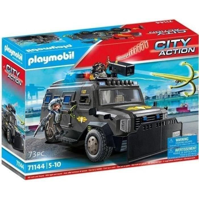 Playmobil Fuerzas Especiales Vehículo Todoterreno con Luz y Sonido, 73 Piezas, para Niños +5 Años 0 Playmobil Fuerzas Especiales Vehículo Todoterreno con Luz y Sonido, 73 Piezas, para Niños +5 Años 0
