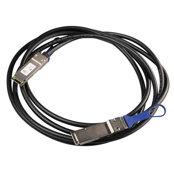 MikroTik QSFP28 100G Direct Attach Cable DAC 3m | Cable de Interconexión de Alta Velocidad para Redes Gigabit con Módulos Integrados
