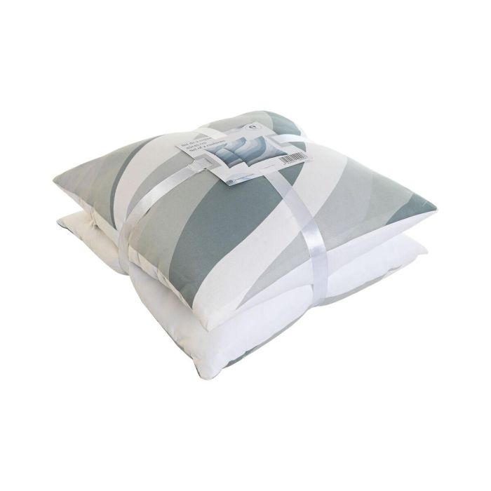 Set de cojines Home ESPRIT Ondas 45 x 5 x 45 cm (2 Unidades) 4 Set de cojines Home ESPRIT Ondas 45 x 5 x 45 cm (2 Unidades) 4