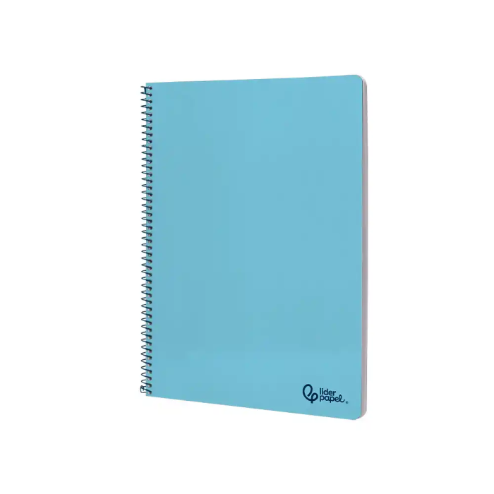 Liderpapel Cuaderno Espiral A4 Smart Tapa Blanda 80 Hojas 75gr Cuadro 4mm con Margen, Celeste 3