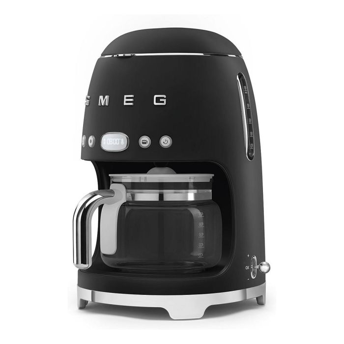 Smeg DCF02BLMEU Cafetera de filtro estilo años 50, Negro, 1.4L, 10 tazas, 1050W Smeg DCF02BLMEU Cafetera de filtro estilo años 50, Negro, 1.4L, 10 tazas, 1050W