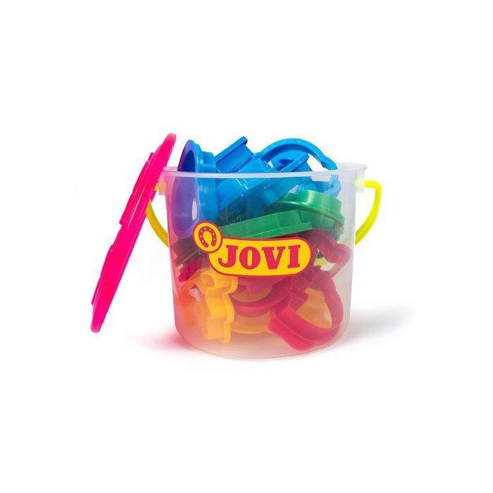 Jovi Moldes para modelar cubo, 24 unidades surtidas, 6 modelos diferentes, utiles manualidades Jovi Moldes para modelar cubo, 24 unidades surtidas, 6 modelos diferentes, utiles manualidades