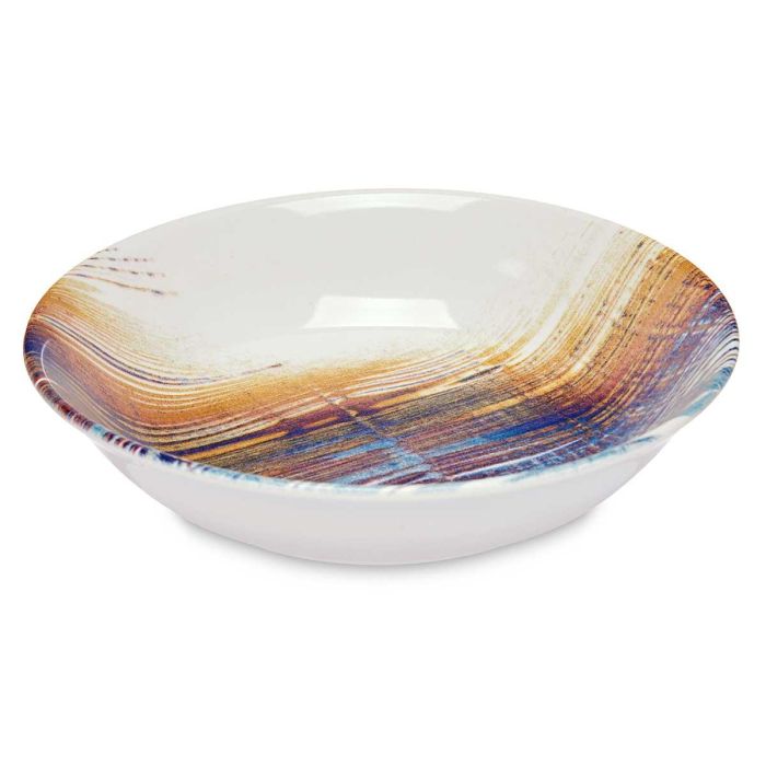 Plato Porcelana Hondo 21Cm Rayas Vessia (24 Unidades) 1 Plato Porcelana Hondo 21Cm Rayas Vessia (24 Unidades) 1